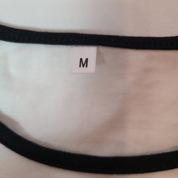 Y2K Ringer Tee with Bold Butterfly Graphic – Size Medium - Picture 7 of 10